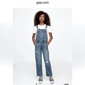 GAP Girls Classic Blue Jeans Overalls. Size L
